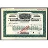 Image 1 : Blanton Copper Mining Syndicate Specimen Shares.  Ca 1930s.