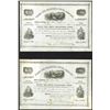 Image 1 : Flume and Franconia Hotel Co., 1862 Stock Certificate Pair.