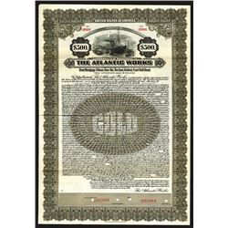 Atlantic Works Bond Specimen. 1923.