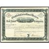 Image 1 : Litchfield, Carrollton & Western Rail Road Company Issued Shares. 1883.
