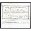 Image 1 : Evansville, Terre Haute & Chicago Railway Company Issued Shares. 1884.