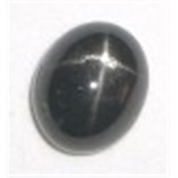 7.25 CARAT BLACK STAR SAPPHIRE *RARE HUGE* GEMSTONE OVAL CUT AND FACETED GEM!! GEM CAME OUT OF SAFE!