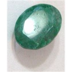 12.80 CARAT EMERALD *EXTREMELY RARE VERY LARGE* GEMSTONE OVAL CUT AND FACETED GEM!! GEM CAME OUT OF