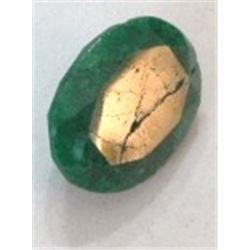 15.90 CARAT EMERALD *EXTREMELY RARE VERY LARGE* GEMSTONE OVAL CUT AND FACETED GEM!! GEM CAME OUT OF