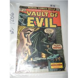 1974 RARE MARVEL COMICS JUNE VOL.1 NO.11 *VAULT OF EVIL* BOOK VALUE $30.00+!! COMIC CAME OUT OF SAFE