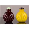 Image 1 : Two Pieces of Chinese Peking Glass Snuff Bottles