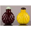 Image 2 : Two Pieces of Chinese Peking Glass Snuff Bottles