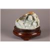 Image 1 : Chinese Green Jadeite Carved Buddha