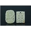 Image 1 : 2 Pcs of Chinese White Jade Open Work Pendants
