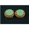 Image 1 : Chinese Jadeite Earring on Filigree Silver