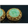 Image 3 : Chinese Jadeite Earring on Filigree Silver