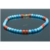 Image 1 : Turquoise Necklace in Agate Beads