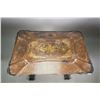 Image 2 : Chinoiserie Lacquer Sewing Table Ivory Pieces