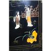 Image 4 : Black Lacquer Corner Cabinet Inlaid Hardstone