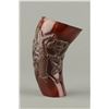 Image 1 : Lustrous Chinese Horn Cup Carved Sage & Pine Trees