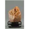Image 1 : Fine Chinese Shoushan Stone Boulder Carved Chilong