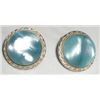 Image 1 : VINTAGE *WWII* EARRINGS WITH LIGHT BLUE STONES STAMPED *JAPAN*!! EARRINGS CAME OUT OF SAFE!!