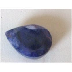 19.85 CARAT BLUE SAPPHIRE *RARE HUGE* TEAR DROP CUT AND FACETED GEMSTONE!! GEMSTONE CAME OUT OF SAFE