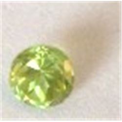 1.20 CARAT PERIDOT *RARE LARGE* ROUND CUT AND FACETED GEMSTONE!! GEMSTONE CAME OUT OF SAFE!!