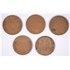 Image 2 : (5) 1909 VDB LINCOLN CENTS