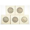 Image 2 : (5) 1935-S WALKING LIBERTY HALF DOLLARS