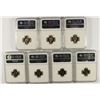 Image 2 : LOT OF ( 7 ) 1966 SMS ROOSEVELT DIMES, NGC MS-67