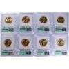 Image 2 : SET OF 2008 (P&D) PRESIDNETAL DOLLARS ICG MS-67'S