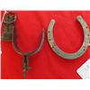 Image 3 : Antique Single Silver Horseshoe w/Mexican Spur
