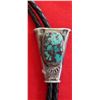 Image 3 : Sterling Silver & Turquoise Bolo Tie