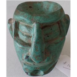 Greenstone Pre-Columbian Effigy Bowl