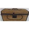 Image 1 : Fine Antique Leather Covered Trunk
