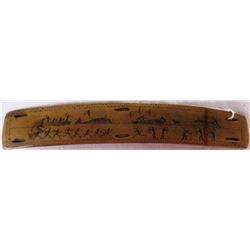 Eskimo Scrimshaw Bone