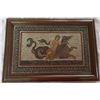 Image 1 : Framed Picture of a Middle eastern woman on a Mythical Animal  Mosaic Picture