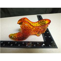 Fenton Art Glass Shoe