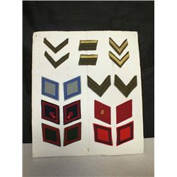 Vintage Military cuff collar tabs