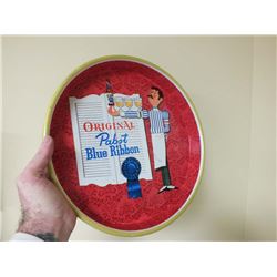 Advertising Beer Tray Pabst Blue Ribbon