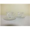 Image 1 : Federal Glass teacups and saucers