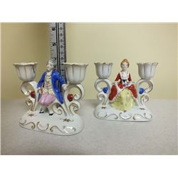 Occupied Japan candle holder set