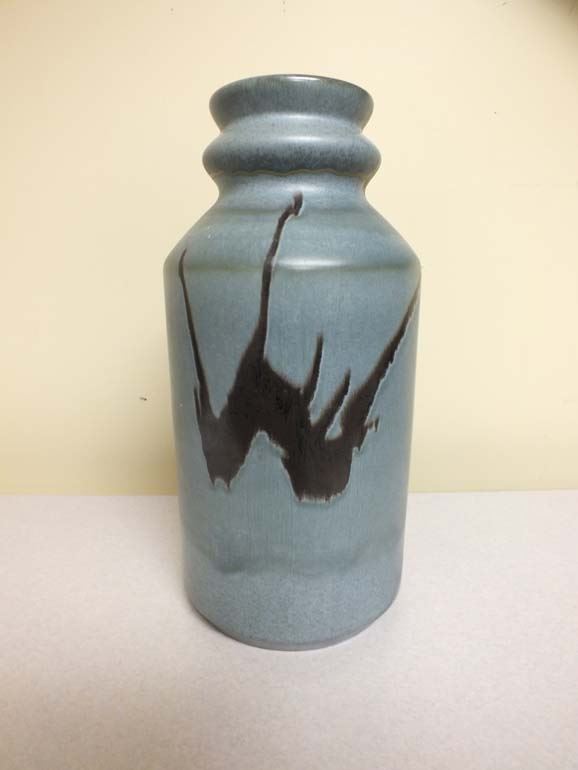 RARE 15" BMP Blue Mountain Pottery Vase Bodnarus Auctioneering