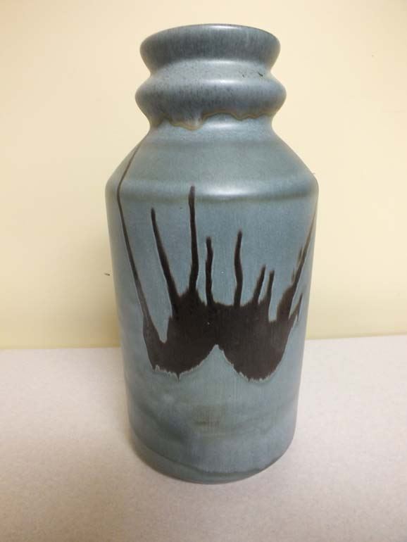 RARE 15" BMP Blue Mountain Pottery Vase Bodnarus Auctioneering