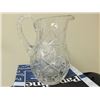 Image 4 : Lead Crystal pinwheel pitcher and glasses