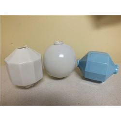 Lot of 3 antique Lightening Rod Balls