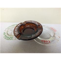 Lot of 2 Soda pop Ashtrays