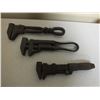 Image 1 : Lot of 5 antique pipe wrenches