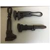Image 3 : Lot of 5 antique pipe wrenches