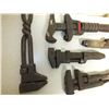 Image 5 : Lot of 5 antique pipe wrenches
