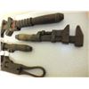 Image 6 : Lot of 5 antique pipe wrenches