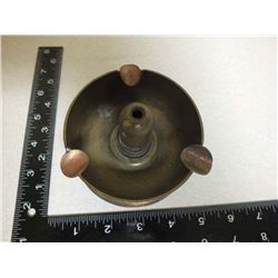 1943 WW2 trench art brass shell ashtray