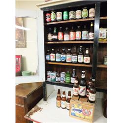 Lot of 37 beer bottles