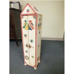 Folk Art stand cupboard